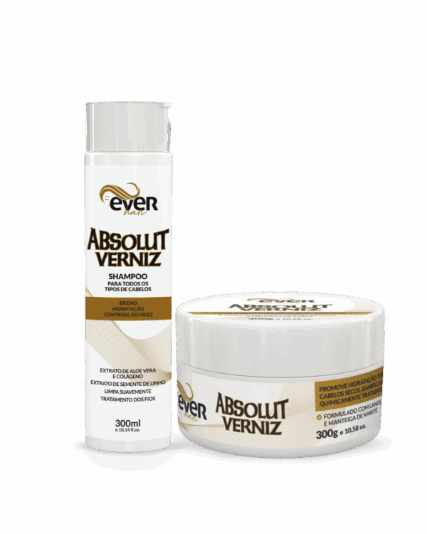 Kit Home Care Máscara(300g)/Shampoo(300ml) Absolut Verniz Ever Hair