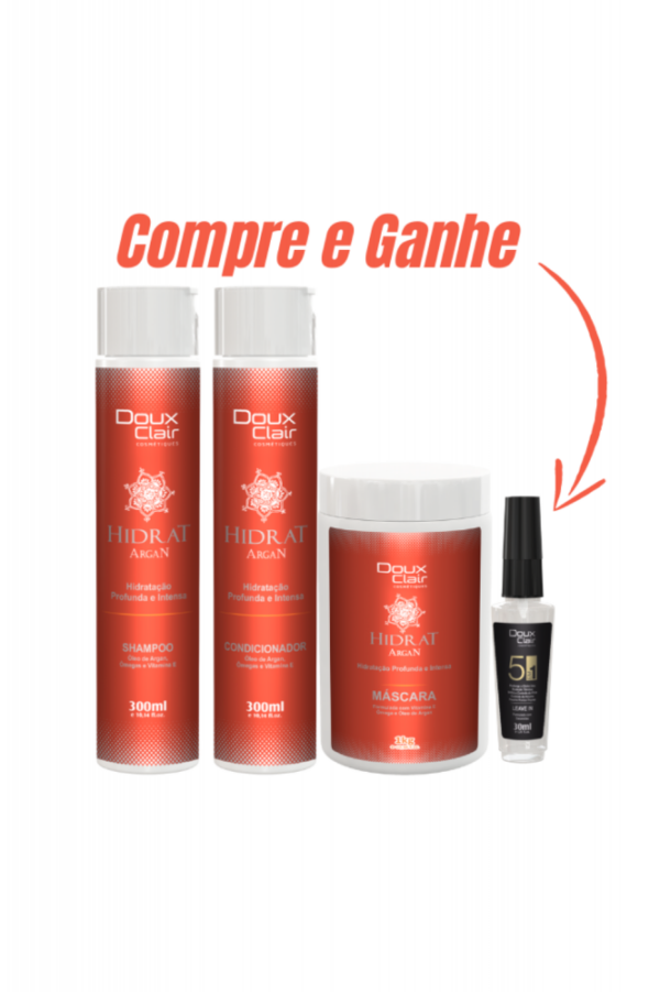 Doux Clair Kit Hidrat + Leave 5x1 de Brinde 10% Off